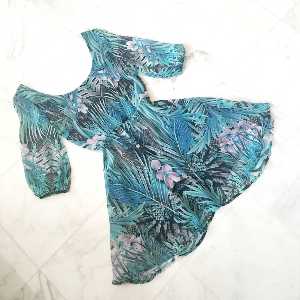 NWOT "Jungle Jubilee" chiffon floral dress